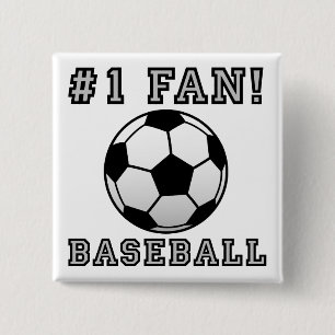 Ventilateur de baseball Pas drôle Bouton Badge Pin