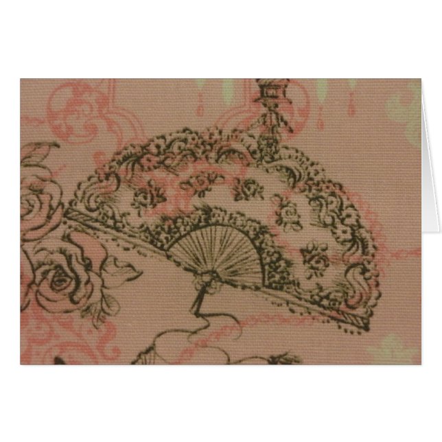 Ventilateur de dentelle antique (Devant horizontal)