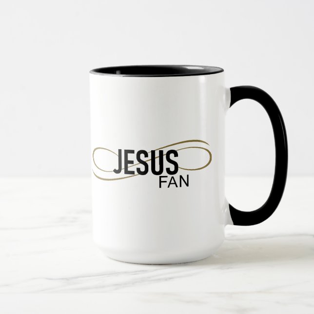 Ventilateur Jésus avec Mug de café torse (Droite)