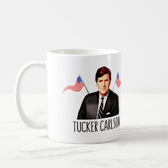 Ventilateurs Tucker Carlson Mug (Gauche)