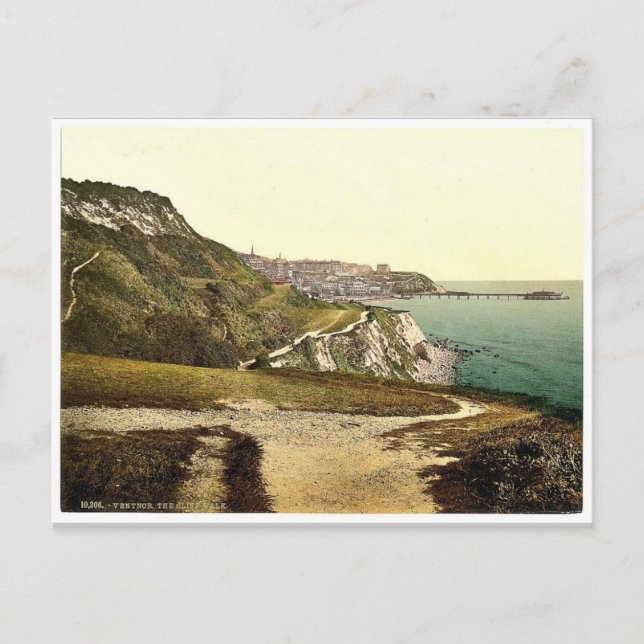 Ventnor, cliff walk, Isle of Wight, England rare P Postcard (Front)