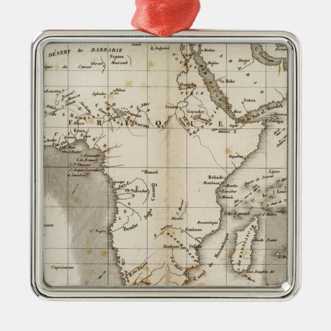 Vents Afrique Metal Ornament (Front)