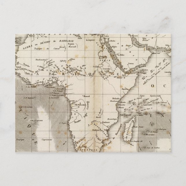 Vents Afrique Postcard (Front)