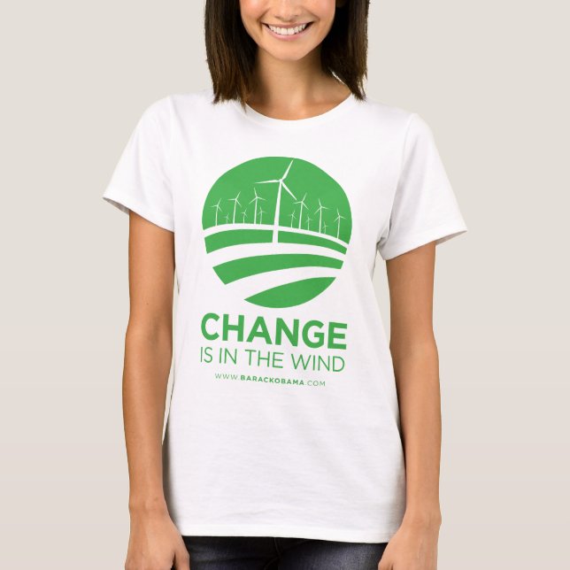 Vents d'Obama de bébé de changement - T-shirt de (Devant)