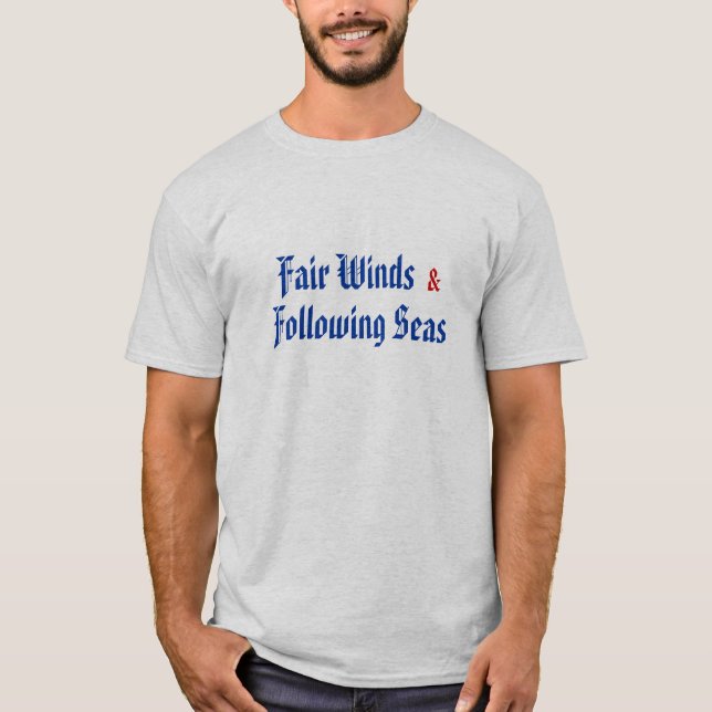 Vents justes et T-shirt suivant de mers (Devant)
