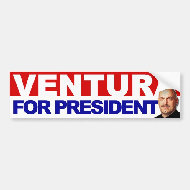 Ventura for President - Basic Red an Blue Bumper Sticker (Front)