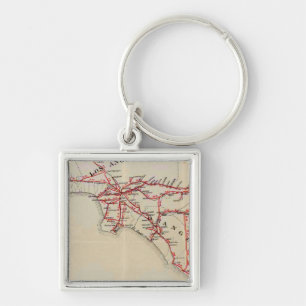 Ventura, Los Angeles, San Bernardino, Orange Keychain