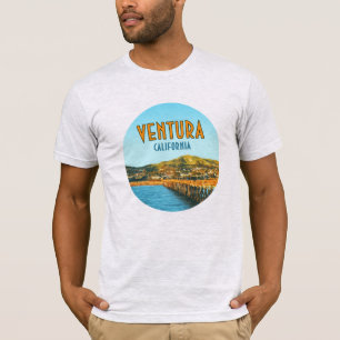 Ventura Pier Beach California Vintage T-Shirt
