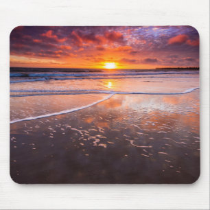 Ventura State Beach At Sunset Mouse Pad