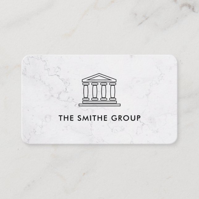 Venture Capitalist | Corporate | Marble Business Card (Front)