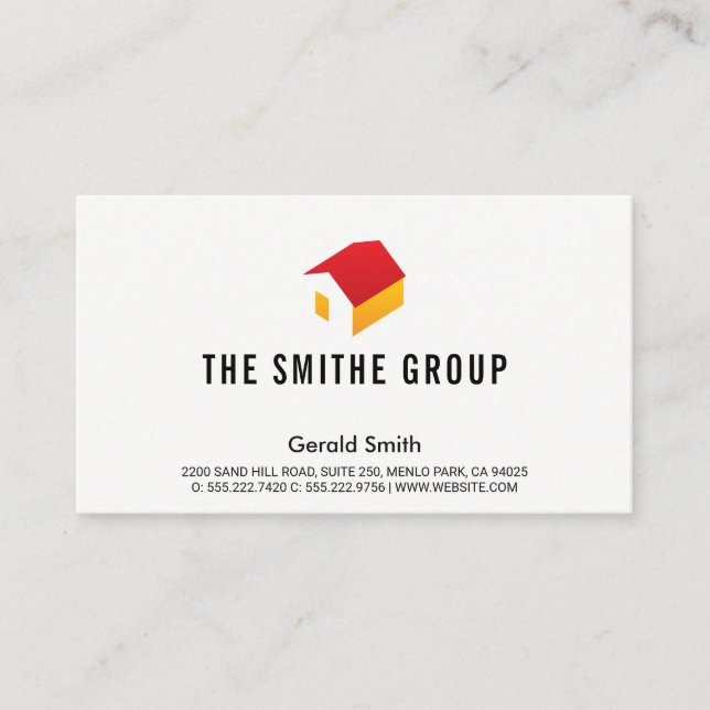 Venture Capitalist | Corporate | Realtor Logo Business Card (Front)