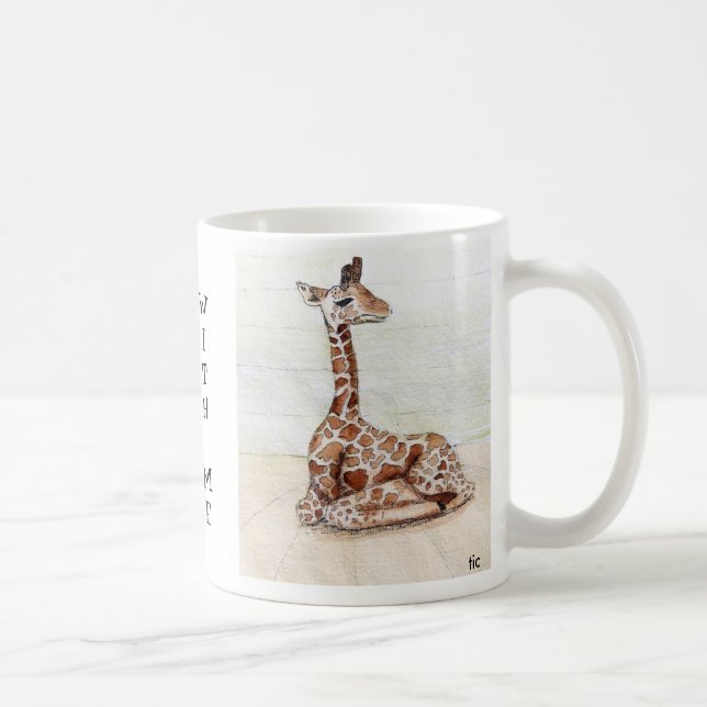 "Venu reposez-vous avec la tasse de girafe de Me (Droite)
