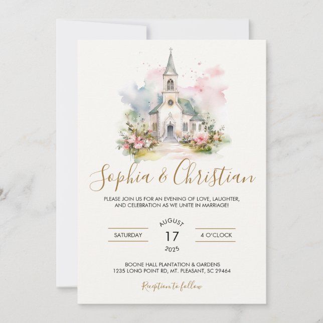 Venue Wedding Invitation (Front)