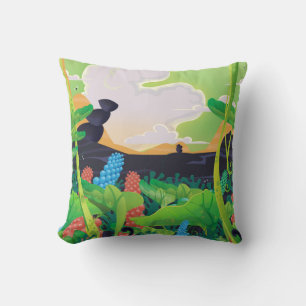 Venus Adventure Awaits! travel poster. Throw Pillow