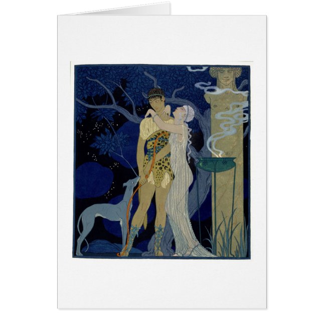 Venus and Adonis (colour litho) (Front)