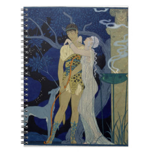 Venus and Adonis (colour litho) Notebook