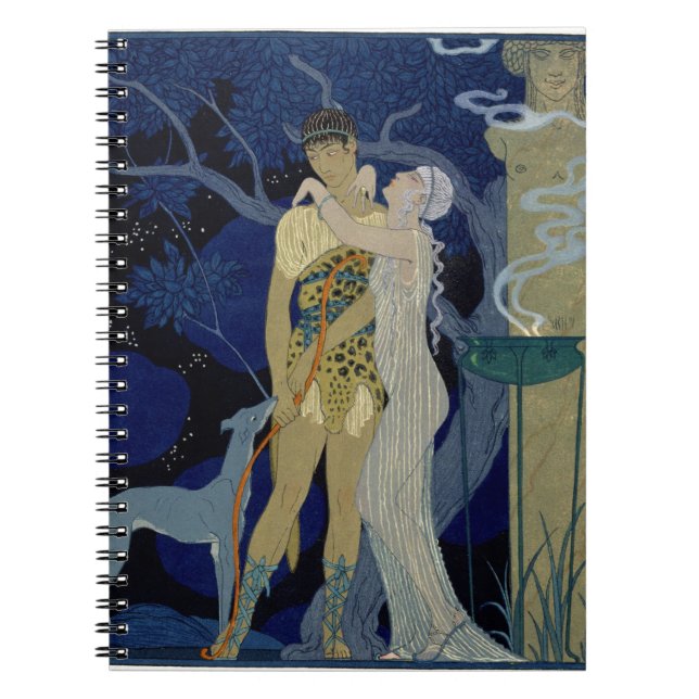 Venus and Adonis (colour litho) Notebook (Front)
