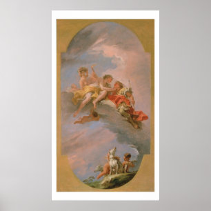 Venus and Adonis (oil on canvas) Poster