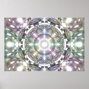 Venus and Earth Orbits Per Martineau Poster