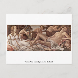 Venus And Mars By Sandro Botticelli Postcard