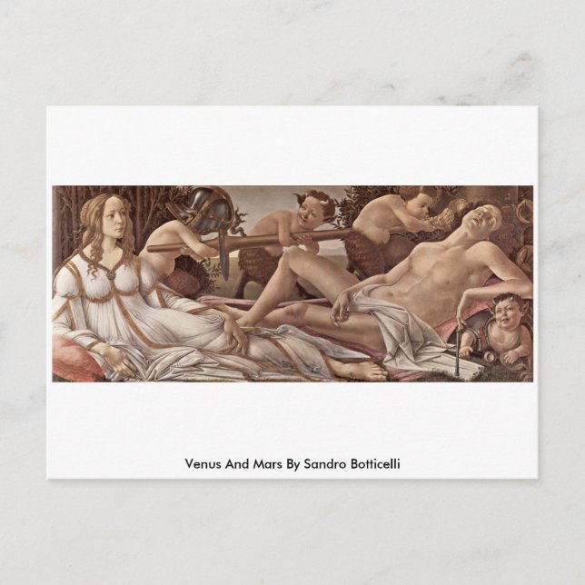 Venus And Mars By Sandro Botticelli Postcard (Front)