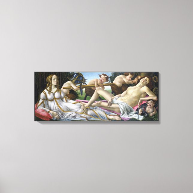 Venus and Mars, Sandro Botticelli Canvas Print (Front)