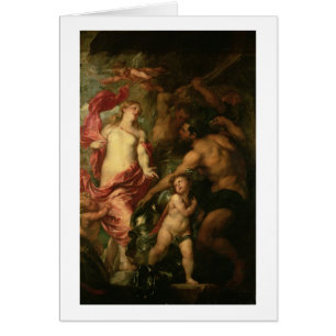 Venus asking Vulcan for the Armour of Aeneas (oil