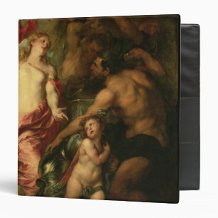 Venus asking Vulcan for the Armour of Aeneas (oil Binder