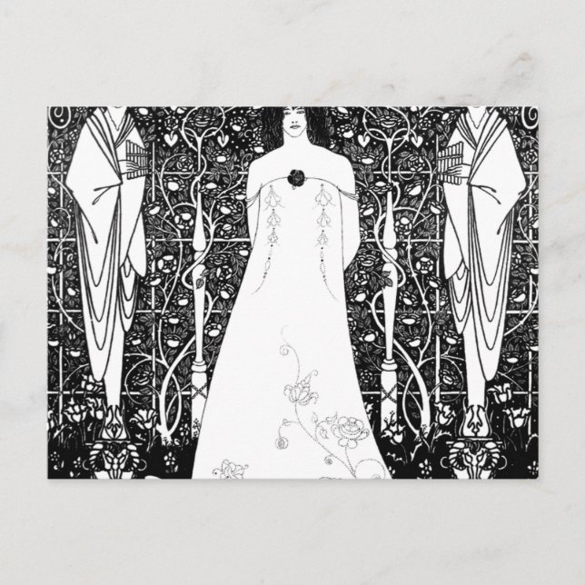 Venus Between Terminal Gods By Aubrey Beardsley Postcard (Front)
