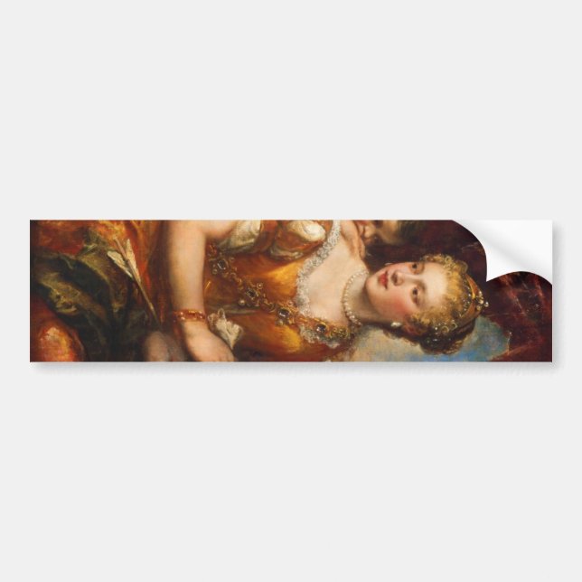 Venus Blindfolding Cupid Bumper Sticker (Front)
