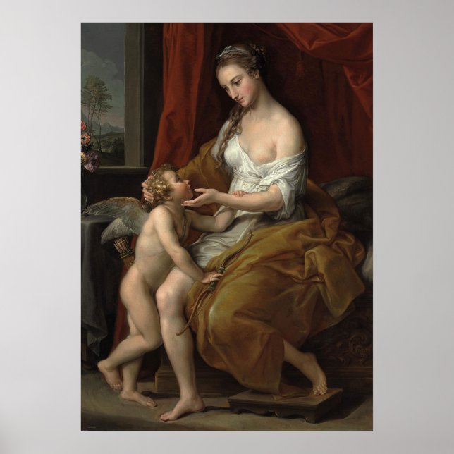 Venus Caressing Cupid Poster (Front)