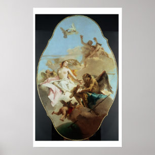 Venus, ceiling painting (oil on panel) poster