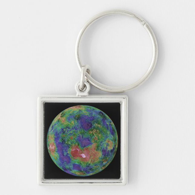 Venus centred on the North Pole Keychain (Front)