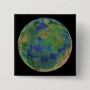 Venus centred on the South Pole 2 Inch Square Button
