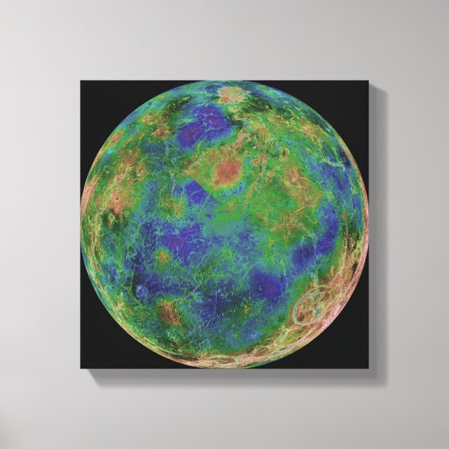 Venus centred on the South Pole Canvas Print (Front)