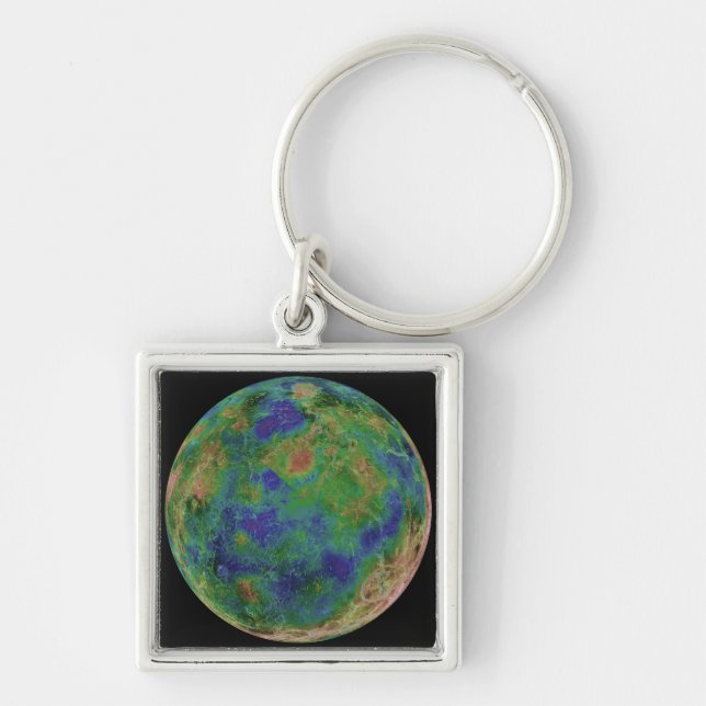 Venus centred on the South Pole Keychain (Front)