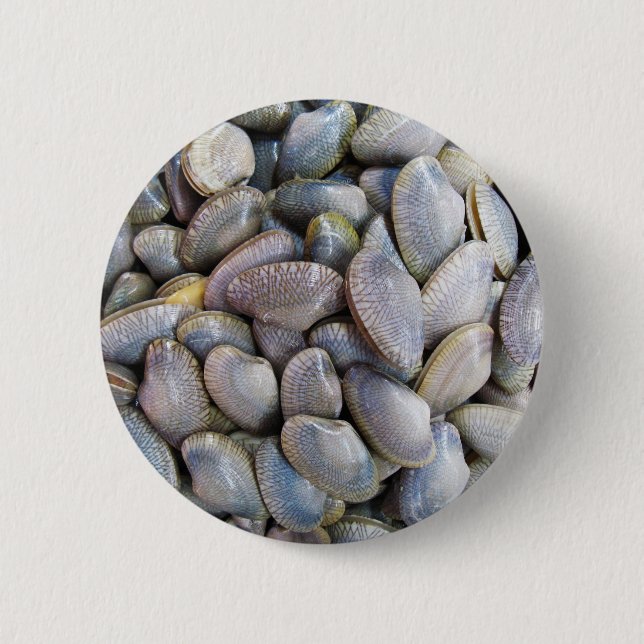 Venus Clam [หอยลาย] 2 Inch Round Button (Front)