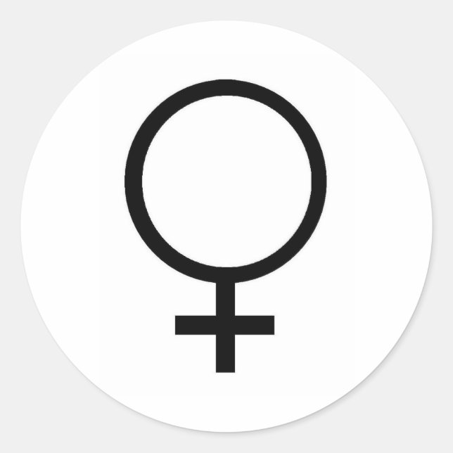 VENUS CLASSIC ROUND STICKER (Front)