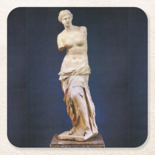 Venus de Milo Square Paper Coaster
