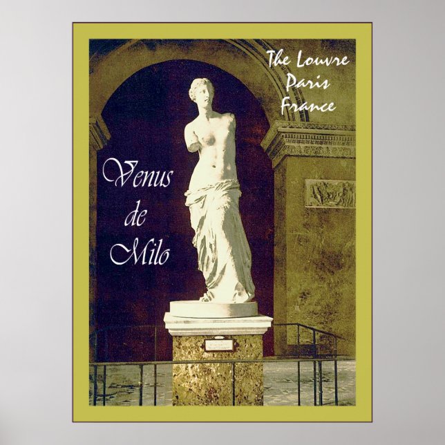 Venus de Milo ~ The Louvre ~ Paris ~ Vintage Poster (Front)
