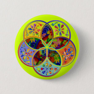 Venus Flower of Love fineART Flower Power 2 Inch Round Button