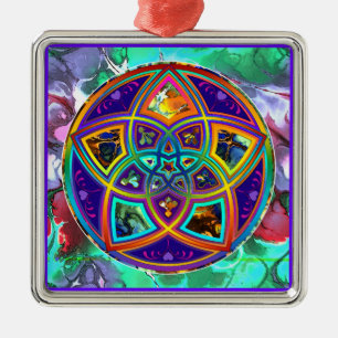Venus Flower of Love fineART Flower Power / Square Metal Ornament
