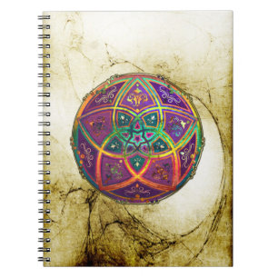 Venus Flower of Love fineART Oriental Antique Gold Notebook