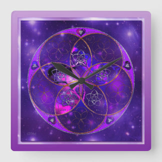Venus Flower of Love fineART Universe Square Wall Clock