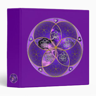 Venus Flower of Love fineART violet pink Binder