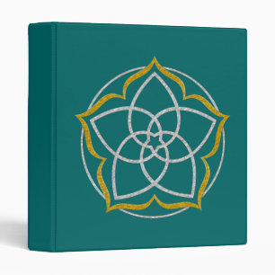 VENUS FLOWER / Venusblume Lotus SILVER GOLD Binder