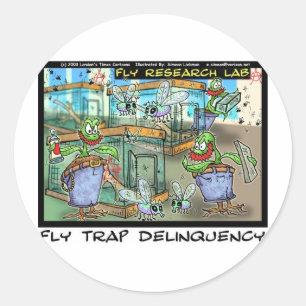Venus Fly Trap Deliquency Funny Rick London Gifts Classic Round Sticker