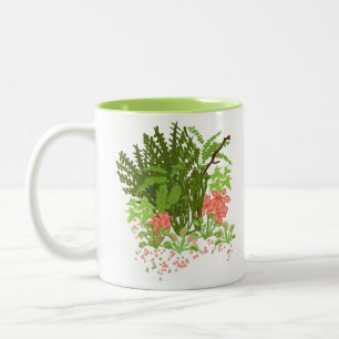 venus fly trap garden Two-Tone coffee mug