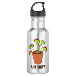 Venus Fly Trap Plant Illustration Personalized 532 Ml Water Bottle