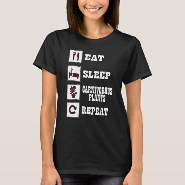 Venus Fly Trap T Insectivorous  Carnivorous Plants T-Shirt (Front)